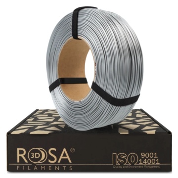 Filament 1.75 mm Rosa 3D ReFill PET-G Standard HS Aluminium (gri) 1kg