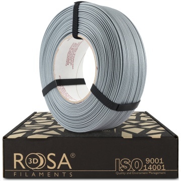 Rezerva de filament si ambalaj Rosa3D ReFill PLA-CF Matt Stone Cold Gray 1kg - Filamente3D.ro