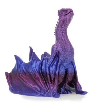 Dragon printat din filament Rosa3D Refill PLA Galaxy Rainbow Andromeda 1kg - Filamente3D.ro