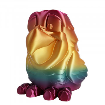 Papagal printat din filament Rosa3D Refill PLA Rainbow Silk Tropical 1kg - Filamente3D.ro