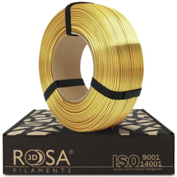 Filament 1.75 mm Rosa 3D ReFill PLA Silk Gold (auriu) 1kg