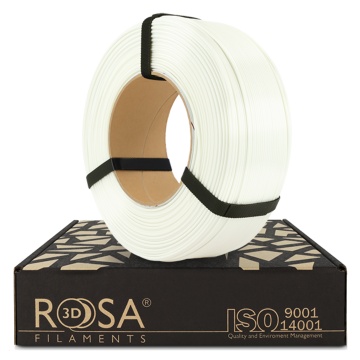 Filament 1.75 mm Rosa 3D ReFill PLA Starter Litophane White (alb) 1kg
