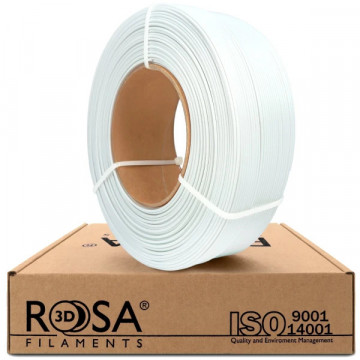 Filament 1.75 mm Rosa 3D ReFill PLA Starter White (alb) 1kg