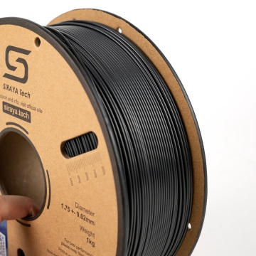 Detaliu rola de filament 1.75 mm Siraya.Tech PPA Black (negru) 1kg - Filamente3D.ro