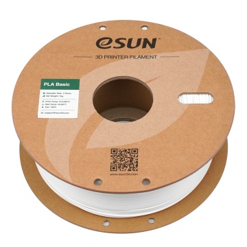 Veder rola filament 1.75mm eSun PLA Basic White 1kg - Filamente3D.ro