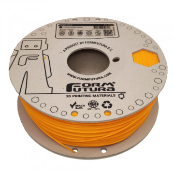 Rola reala de filament 1.75mm FormFutura EasyFil ePLA Luminous Bright Orange 1kg - Filamente3D.ro