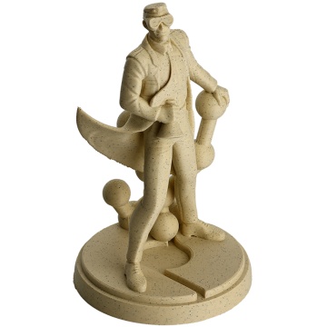 Polyman Panchroma PLA Marble Sandstone, diametru 1.75mm, cu aspect de nisip și rolă ecologică din carton reciclabil 1kg - Filamente3D.ro