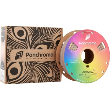 Rola si cutie filament Polymaker Panchroma PLA Matte Gradient Cappuccino 1kg - Filamente3D.ro