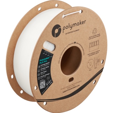 Filament 1.75mm Polymaker PLA Pro - High Speed Tough PLA White (alb) 1kg