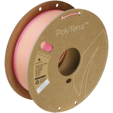 Rola de filament 1.75mm Polymaker PolyTerra PLA Gradient Spring (Pink-Peach) 1kg - Filamente3D.ro