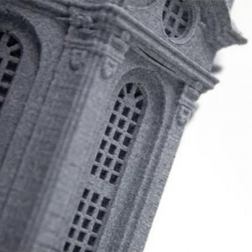 Macro cladire printata din filament ColorFabb StoneFill Light Gray 700g - Filamente3D.ro