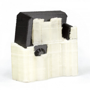 Piesa cu suport printat din filament FormFutura BVOH - Filamente3D.ro