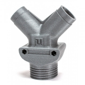 Conector printat 3D din filament FormFutura Galaxy PLA - Titanium Silver (argintiu) 750g - Filamente3D.ro