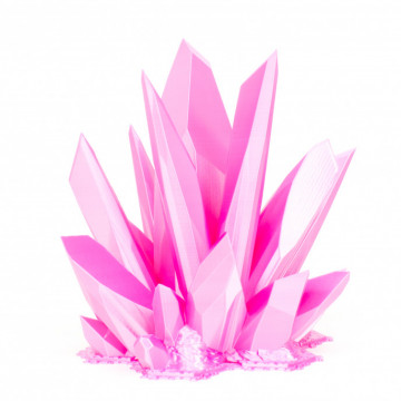 Cristal printat 3D din filament FormFutura High Gloss PLA Pink (roz) 750g - Filamente3D.ro
