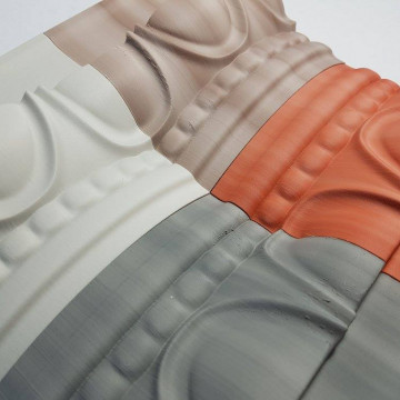 Detaliu capitel ionic printat 3D din filament FormFutura StoneFil - Concrete (beton) 500g si din mai multe culori - Filamente3D.ro