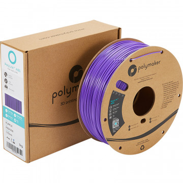 Rola si cutie filament Polymaker PolyLite ABS Purple (violet)1kg - Filamente3D.ro