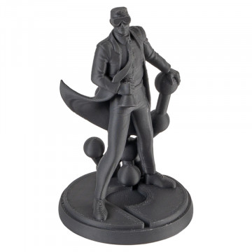 Statueta Polyman printata din filament Polymaker PolyLite ASA Dark Gray 1kg - Filamente3D.ro