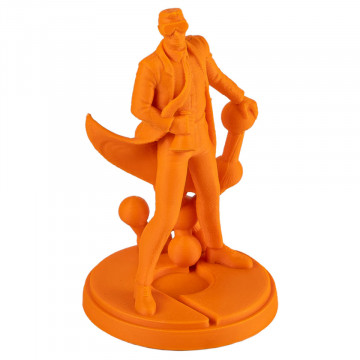 Statueta Polyman printata din filament Polymaker PolyLite ASA Orange 1kg - Filamente3D.ro