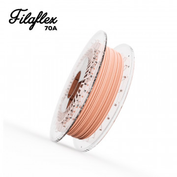 Filament Recreus FilaFlex 70A Nude (bej) si text - Filamente3D.ro