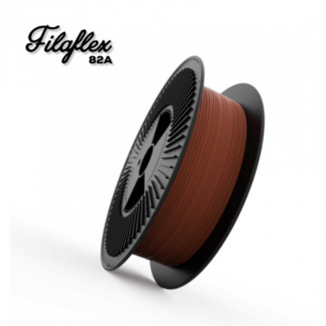 Filament Recreus FilaFlex Original 82A Brown (maro inchis) 3kg si text - Filamente3D.ro