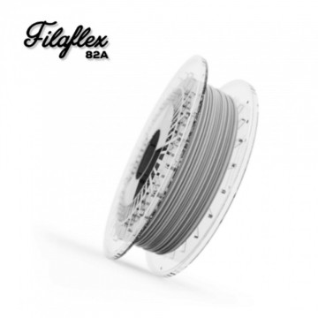 Filament Recreus FilaFlex Original 82A Grey (gri-argintiu) 500g si text - Filamente3D.ro