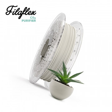 Filament Recreus Filaflex Purifier 82A (gri-bej) 500g rola si piesa printata 3D din acest material - Filamente3D.ro