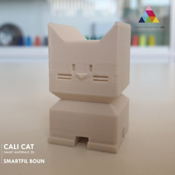 Pisica printata din filament Smart Materials 3D SmartFil Boun (natural) 750g - Filamente3D.ro