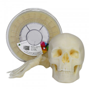 Craniu printat 3D din filament Smart Materials 3D SmartFil Medical (natural) 750g si rola - Filamente3D.ro