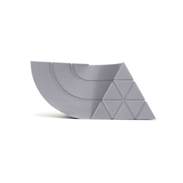 Mostra printata 3D din filament Smart Materials 3D SmartFil PLA Silver (argintiu) 1kg - Filamente3D.ro