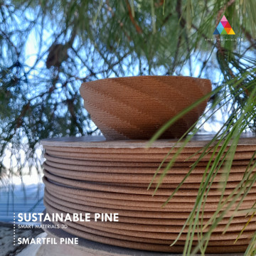 Vas printat 3D din filament Sustainable SmartFil PLA PINE Natural (natural) 750g - Filamente3D.ro