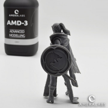 Statueta printata din rasina AmeraLabs AMD-3 Grey - Filamente3D.ro