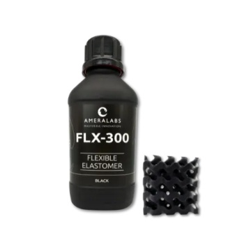 Sticla rasina AmeraLabs flexibila FLX-300 Black cu structura latice printata - Filamente3D.ro
