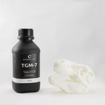 Sticla si craniu printat din rasina AmeraLabs TGM-7 White 1 kg - Filamente3D.ro