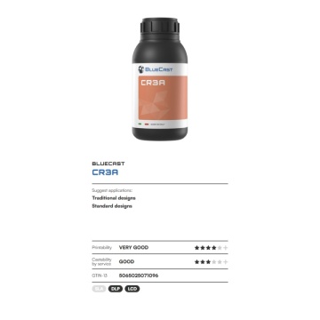 Caracteristici rasina BlueCast Cr3a 500g - Filamente3D.ro