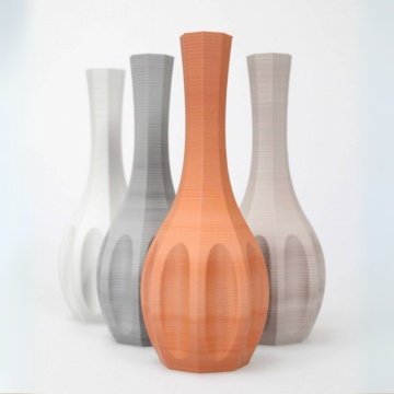 Vaza printata din rezerva de filament 1.75 mm FormFutura StoneFil - Terracotta (caramida) 1kg - Filamente3D.ro