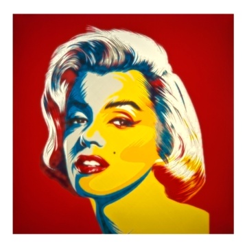 Litofana color Marilyn Monroe printata din filament Rosa 3D PLA Starter Litophane CMYK 4kg - Filamente3D.ro