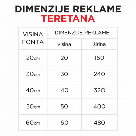 Svetleća reklama TERETANA - Img 2