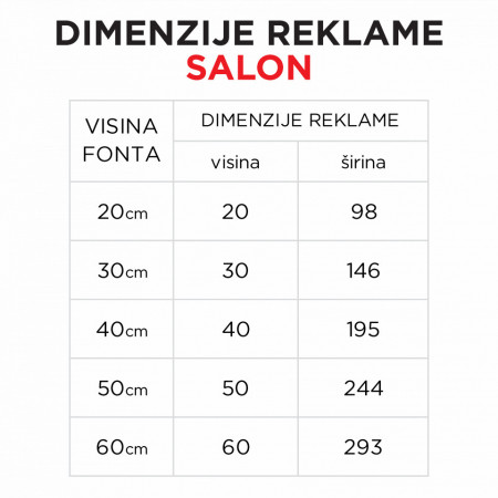 Svetleća reklama SALON - Img 2