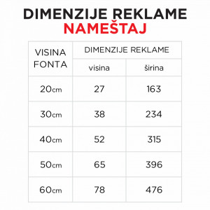 Svetleća reklama NAMEŠTAJ - Img 2