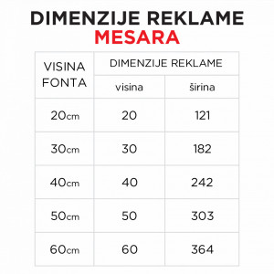 Svetleća reklama MESARA - Img 2