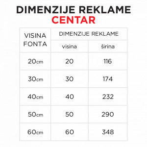 Svetleća reklama CENTAR - Img 2