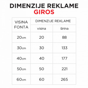 Svetleća reklama GIROS - Img 2
