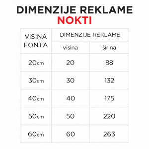 Svetleća reklama NOKTI - Img 2