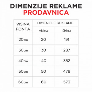 Svetleća reklama PRODAVNICA - Img 2