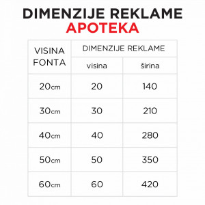 Svetleća reklama APOTEKA - Img 2