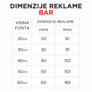 Svetleća reklama BAR - Img 2