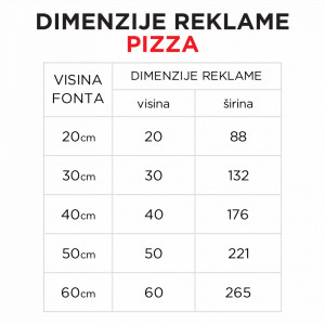 Svetleća reklama PIZZA - Img 2