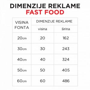 Svetleća reklama FAST FOOD - Img 2