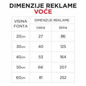 Svetleća reklama VOĆE - Img 2