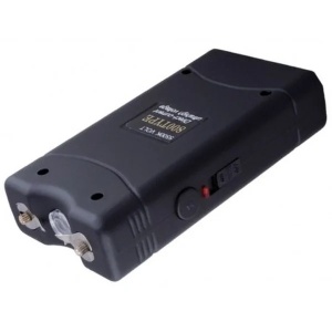 Mini electrosoc TW-800 cu lanterna LED, husa cu prindere la curea